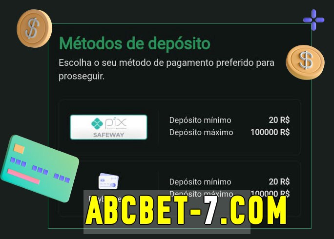 O cassino abcbet bet oferece uma grande variedade de métodos de pagamento