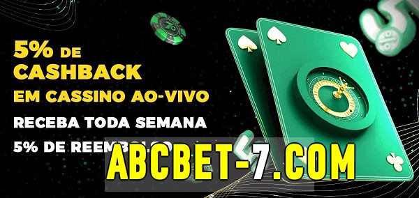 Promoções do cassino ao Vivo abcbet 